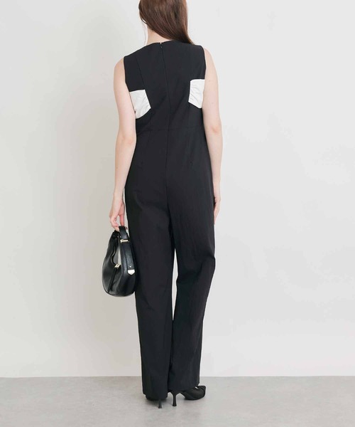 PICCIN PERLA（ピッチンペルラ）の「配色リボンオールインワン（サロペット/オーバーオール・レディース・ブラック・M/S）」の12枚目の写真