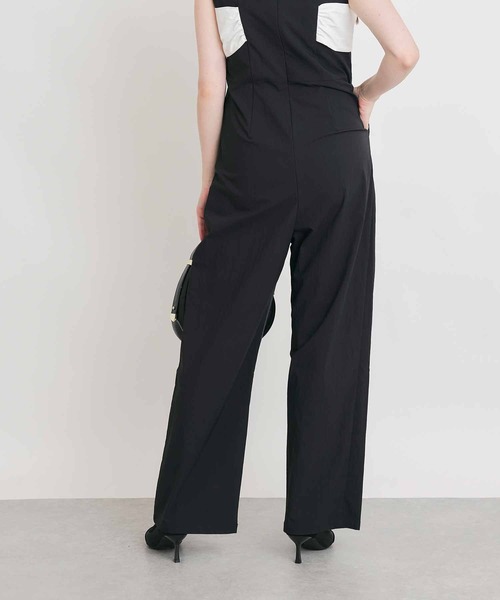 PICCIN PERLA（ピッチンペルラ）の「配色リボンオールインワン（サロペット/オーバーオール・レディース・ブラック・M/S）」の11枚目の写真