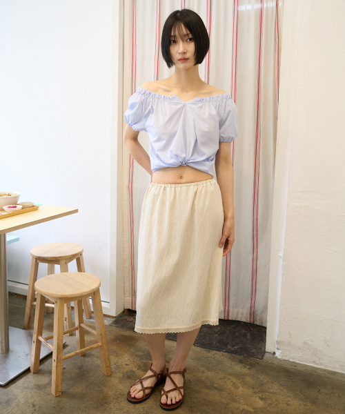 JULIAPEPE(ジュリアペペ)の「Lace Point Skirt Soft Butter(スカート・レディース・その他・FREE)」の1枚目の写真