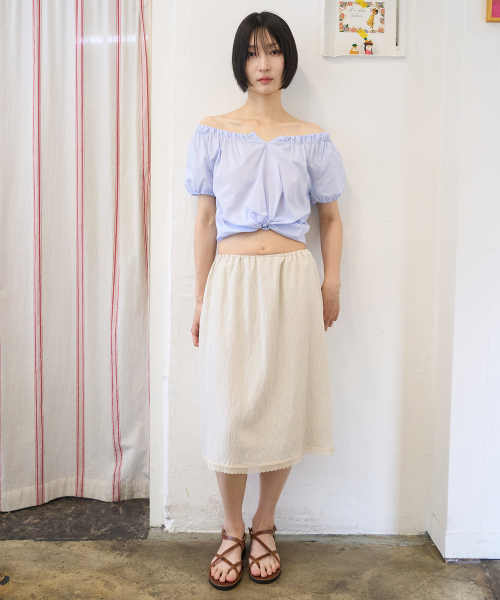 JULIAPEPE(ジュリアペペ)の「Lace Point Skirt Soft Butter(スカート・レディース・その他・FREE)」の3枚目の写真