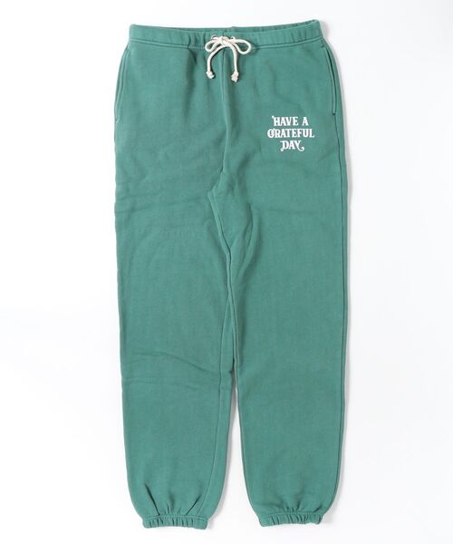 ROSE BUD（ローズバッド）の「HAVE A GREATFUL DAY SWEATPANTS（スウェットパンツ・レディース・ネイビー/チャコールグレー/グリーン・S/L）」の2枚目の写真