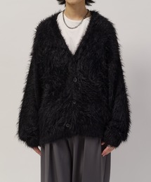 ロングフェザーカーディガン