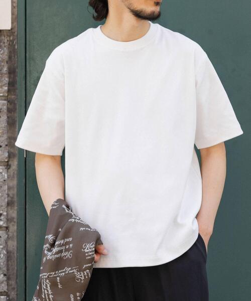 ITEMS URBANRESEARCH(アイテムズ アーバンリサーチ)の「『吸水速乾/毛玉防止/UVカット』PERFECTEX ハニカム クルーネックTシャツ(Tシャツ/カットソー・メンズ・ホワイト/チャコールグレー/イエロー・MEDIUM/LARGE)」の1枚目の写真