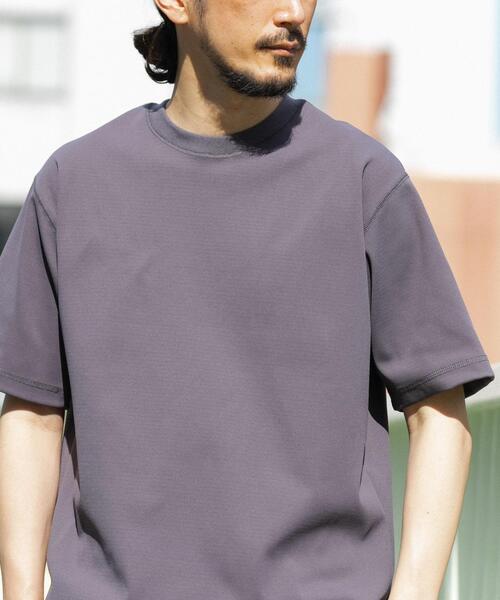 ITEMS URBANRESEARCH(アイテムズ アーバンリサーチ)の「『吸水速乾/毛玉防止/UVカット』PERFECTEX ハニカム クルーネックTシャツ(Tシャツ/カットソー・メンズ・ホワイト/チャコールグレー/イエロー・MEDIUM/LARGE)」の2枚目の写真