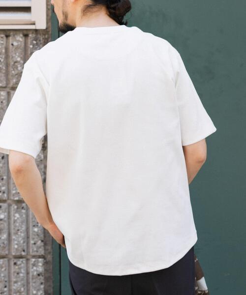 ITEMS URBANRESEARCH(アイテムズ アーバンリサーチ)の「『吸水速乾/毛玉防止/UVカット』PERFECTEX ハニカム クルーネックTシャツ(Tシャツ/カットソー・メンズ・ホワイト/チャコールグレー/イエロー・MEDIUM/LARGE)」の17枚目の写真