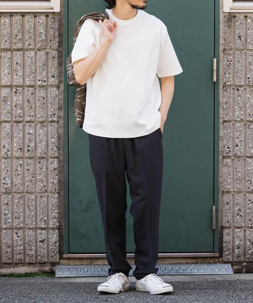 ITEMS URBANRESEARCH(アイテムズ アーバンリサーチ)の「『吸水速乾/毛玉防止/UVカット』PERFECTEX ハニカム クルーネックTシャツ(Tシャツ/カットソー・メンズ・ホワイト/チャコールグレー/イエロー・MEDIUM/LARGE)」の18枚目の写真
