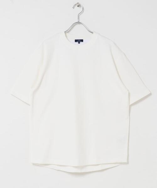 ITEMS URBANRESEARCH(アイテムズ アーバンリサーチ)の「『吸水速乾/毛玉防止/UVカット』PERFECTEX ハニカム クルーネックTシャツ(Tシャツ/カットソー・メンズ・ホワイト/チャコールグレー/イエロー・MEDIUM/LARGE)」の19枚目の写真