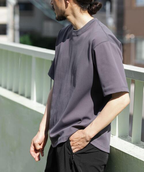 ITEMS URBANRESEARCH(アイテムズ アーバンリサーチ)の「『吸水速乾/毛玉防止/UVカット』PERFECTEX ハニカム クルーネックTシャツ(Tシャツ/カットソー・メンズ・ホワイト/チャコールグレー/イエロー・MEDIUM/LARGE)」の22枚目の写真