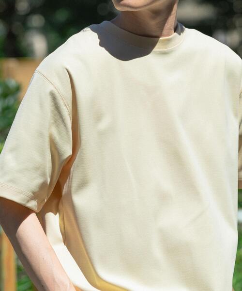 ITEMS URBANRESEARCH(アイテムズ アーバンリサーチ)の「『吸水速乾/毛玉防止/UVカット』PERFECTEX ハニカム クルーネックTシャツ(Tシャツ/カットソー・メンズ・ホワイト/チャコールグレー/イエロー・MEDIUM/LARGE)」の13枚目の写真