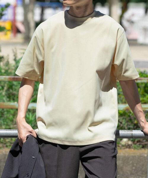 ITEMS URBANRESEARCH(アイテムズ アーバンリサーチ)の「『吸水速乾/毛玉防止/UVカット』PERFECTEX ハニカム クルーネックTシャツ(Tシャツ/カットソー・メンズ・ホワイト/チャコールグレー/イエロー・MEDIUM/LARGE)」の15枚目の写真