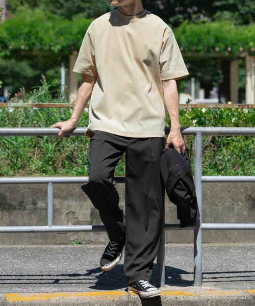 ITEMS URBANRESEARCH(アイテムズ アーバンリサーチ)の「『吸水速乾/毛玉防止/UVカット』PERFECTEX ハニカム クルーネックTシャツ(Tシャツ/カットソー・メンズ・ホワイト/チャコールグレー/イエロー・MEDIUM/LARGE)」の5枚目の写真