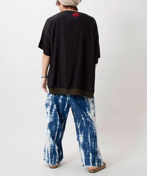 チャイハネ(チャイハネ)の「【チャイハネ】タイダイミラーワークMEN'Sパンツ(デニムパンツ・メンズ・ブルー/ベージュ/ブラック・FREE)」の15枚目の写真