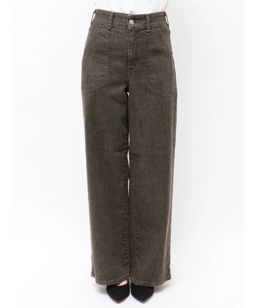 TONAL(トーナル)の「【SOMETHING】LACE UP WIDE(デニムパンツ・レディース・ブラウン/ブラック・SMALL/X-SMALL)」の15枚目の写真