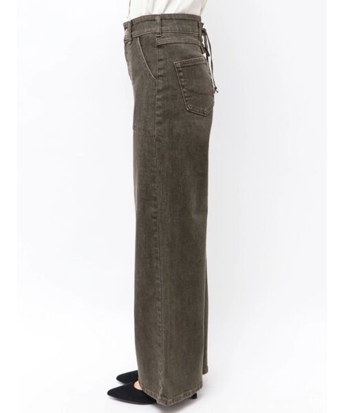 TONAL(トーナル)の「【SOMETHING】LACE UP WIDE(デニムパンツ・レディース・ブラウン/ブラック・SMALL/X-SMALL)」の16枚目の写真
