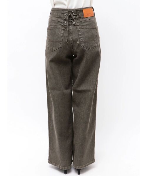 TONAL(トーナル)の「【SOMETHING】LACE UP WIDE(デニムパンツ・レディース・ブラウン/ブラック・SMALL/X-SMALL)」の17枚目の写真