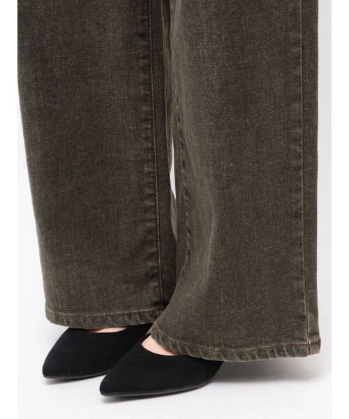 TONAL(トーナル)の「【SOMETHING】LACE UP WIDE(デニムパンツ・レディース・ブラウン/ブラック・SMALL/X-SMALL)」の20枚目の写真