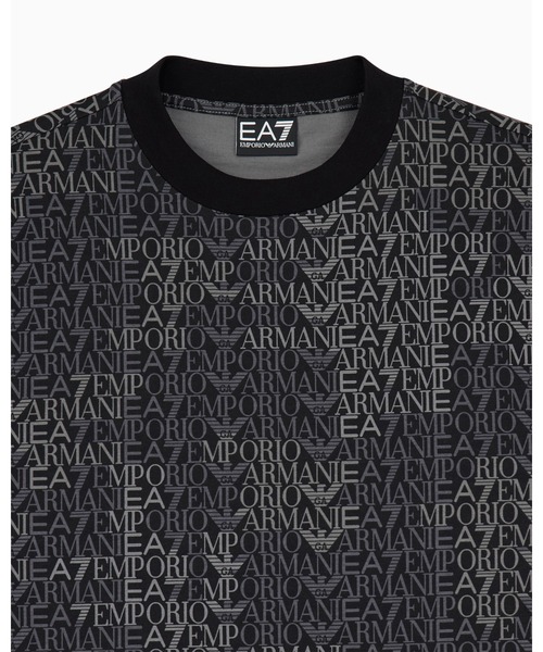 EMPORIO ARMANI EA7(エンポリオアルマーニイーエーセブン)の「<オンライン限定>【エンポリオ アルマーニ EA7】モノグラム コットンTシャツ Logo Series(Tシャツ/カットソー・メンズ・ブラック系その他・X-SMALL/X-LARGE/SMALL/MEDIUM/LARGE/XX-LARGE)」の6枚目の写真