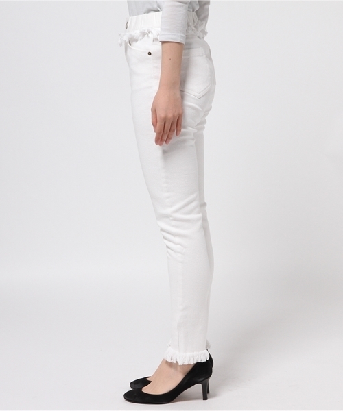 Omekashi（オメカシ）の「【Omekashi】フリンジスキニーパンツ（その他パンツ・レディース・ブラック/ホワイト/ピンク/ミント・1/2）」の12枚目の写真