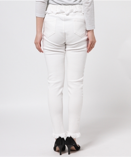 Omekashi（オメカシ）の「【Omekashi】フリンジスキニーパンツ（その他パンツ・レディース・ブラック/ホワイト/ピンク/ミント・1/2）」の13枚目の写真