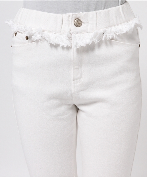 Omekashi（オメカシ）の「【Omekashi】フリンジスキニーパンツ（その他パンツ・レディース・ブラック/ホワイト/ピンク/ミント・1/2）」の14枚目の写真