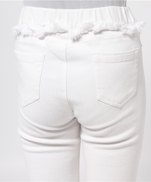 Omekashi（オメカシ）の「【Omekashi】フリンジスキニーパンツ（その他パンツ・レディース・ブラック/ホワイト/ピンク/ミント・1/2）」の5枚目の写真