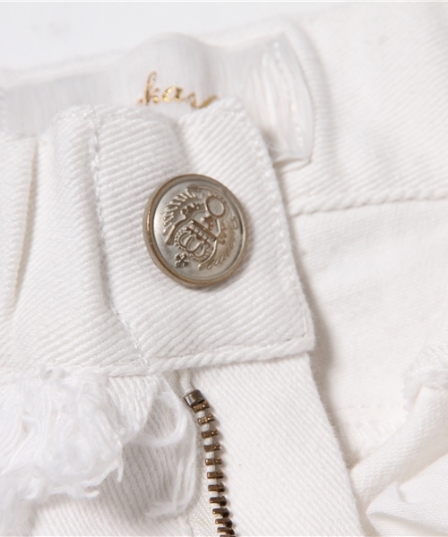 Omekashi（オメカシ）の「【Omekashi】フリンジスキニーパンツ（その他パンツ・レディース・ブラック/ホワイト/ピンク/ミント・1/2）」の9枚目の写真