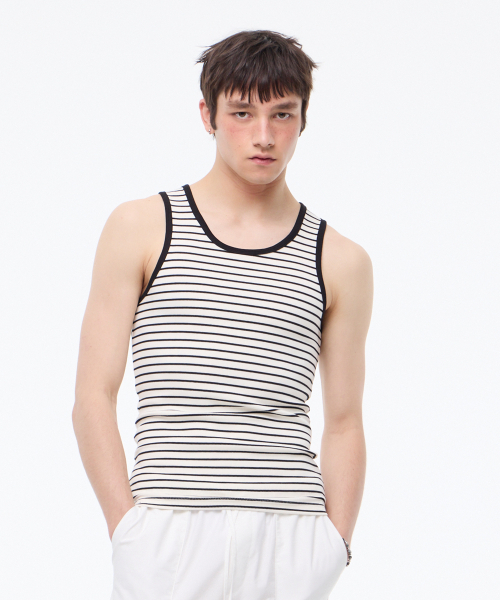 LEARVE(ルアブ)の「ダスティンストライプスリーブレス(Tシャツ/カットソー・メンズ・その他・MEDIUM/LARGE/X-LARGE)」の2枚目の写真