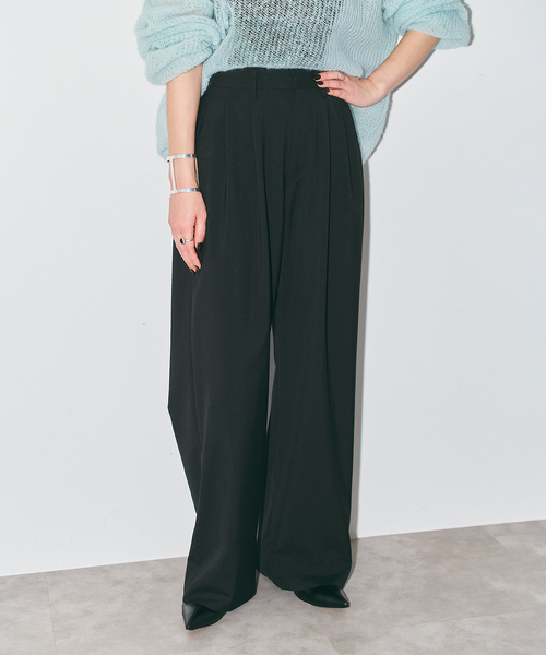 CITYSHOP(シティーショップ)の「SLACKS パンツ(スラックス・レディース・ブラック/グレー・36/40/38)」の1枚目の写真