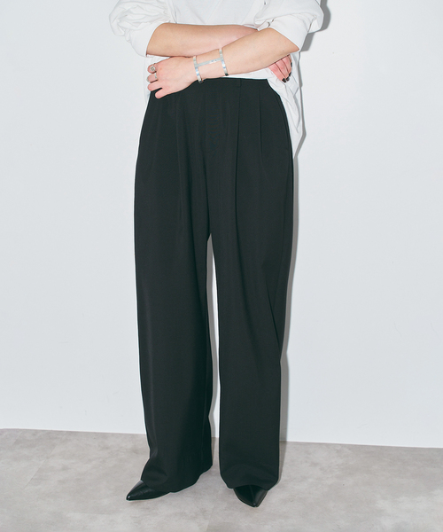 CITYSHOP(シティーショップ)の「SLACKS パンツ(スラックス・レディース・ブラック/グレー・36/40/38)」の4枚目の写真