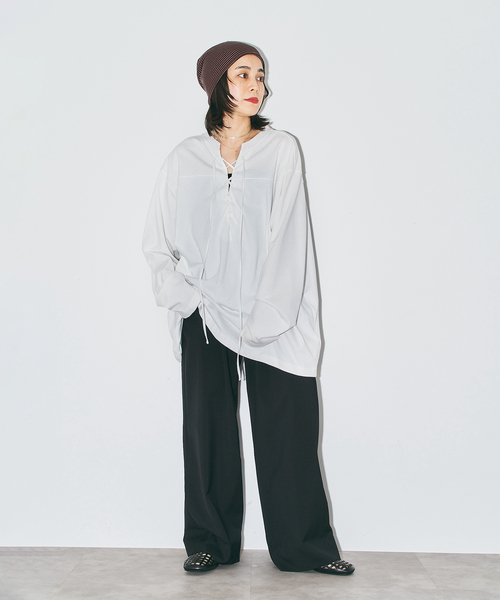 CITYSHOP(シティーショップ)の「SLACKS パンツ(スラックス・レディース・ブラック/グレー・36/40/38)」の5枚目の写真