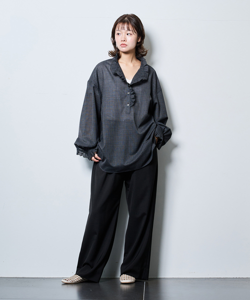 CITYSHOP(シティーショップ)の「SLACKS パンツ(スラックス・レディース・ブラック/グレー・36/40/38)」の7枚目の写真