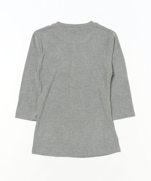 MEMECLE(メメクル)の「【 MEMECLE / メメクル 】ヘンリーネック 五分丈(Tシャツ/カットソー・レディース・グレー・LARGE/SMALL)」の6枚目の写真