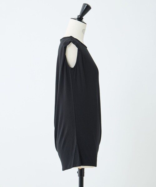 STUDIOUS（ステュディオス）の「【determ/デターム】《STUDIOUS別注》collagen no sleeve tops/コラーゲンノースリーブトップス（タンクトップ・レディース・ダークグレー/ホワイト/ブラック・S/XS）」の13枚目の写真