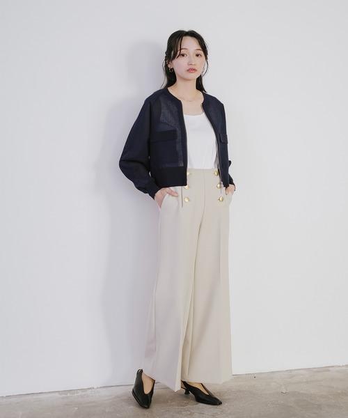 Sirin(シリン)の「ストレッチダブルクロスマリンパンツ(その他パンツ・レディース・ベージュ系その他/オフホワイト/ネイビー/ベージュ・XS/S)」の16枚目の写真