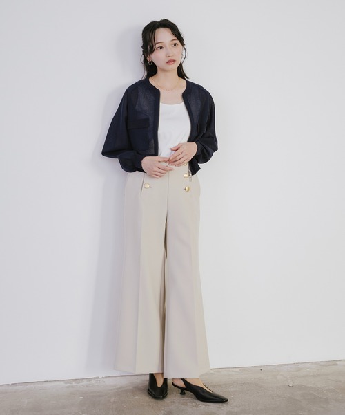 Sirin(シリン)の「ストレッチダブルクロスマリンパンツ(その他パンツ・レディース・ベージュ系その他/オフホワイト/ネイビー/ベージュ・XS/S)」の17枚目の写真