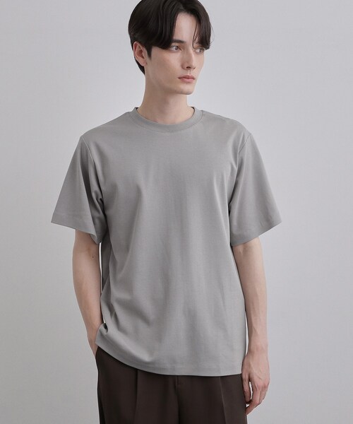 tk.TAKEO KIKUCHI（ティーケータケオキクチ）の「【汗シミ防止／UVカット】sweat stain proof series レギュラーTシャツ（Tシャツ/カットソー・メンズ・グレー/ホワイト/ブラック・02/03/01）」の3枚目の写真