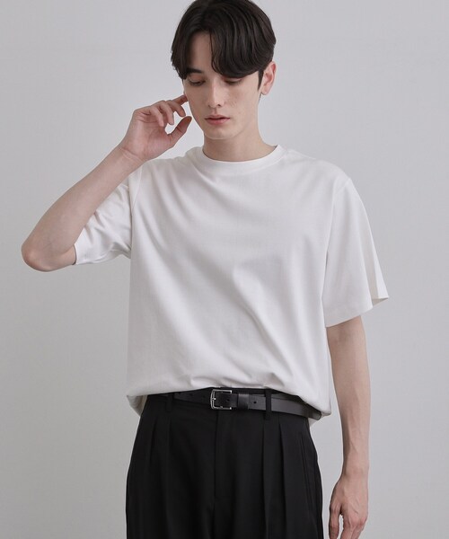 tk.TAKEO KIKUCHI（ティーケータケオキクチ）の「【汗シミ防止／UVカット】sweat stain proof series レギュラーTシャツ（Tシャツ/カットソー・メンズ・グレー/ホワイト/ブラック・02/03/01）」の18枚目の写真