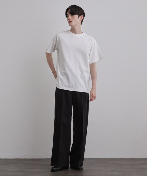 tk.TAKEO KIKUCHI（ティーケータケオキクチ）の「【汗シミ防止／UVカット】sweat stain proof series レギュラーTシャツ（Tシャツ/カットソー・メンズ・グレー/ホワイト/ブラック・02/03/01）」の20枚目の写真