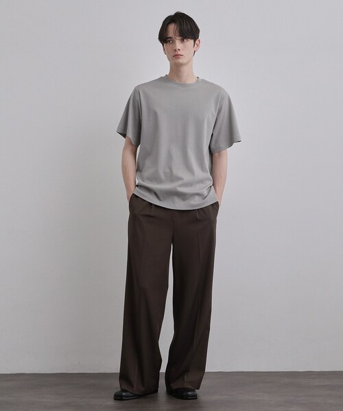 tk.TAKEO KIKUCHI（ティーケータケオキクチ）の「【汗シミ防止／UVカット】sweat stain proof series レギュラーTシャツ（Tシャツ/カットソー・メンズ・グレー/ホワイト/ブラック・02/03/01）」の11枚目の写真