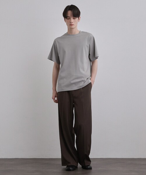tk.TAKEO KIKUCHI（ティーケータケオキクチ）の「【汗シミ防止／UVカット】sweat stain proof series レギュラーTシャツ（Tシャツ/カットソー・メンズ・グレー/ホワイト/ブラック・02/03/01）」の12枚目の写真