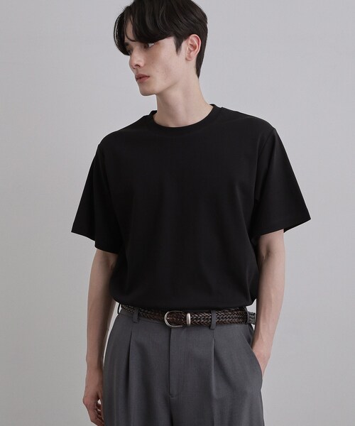 tk.TAKEO KIKUCHI（ティーケータケオキクチ）の「【汗シミ防止／UVカット】sweat stain proof series レギュラーTシャツ（Tシャツ/カットソー・メンズ・グレー/ホワイト/ブラック・02/03/01）」の14枚目の写真