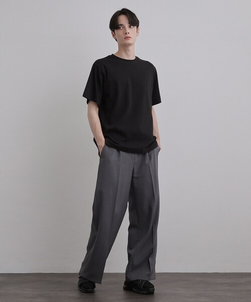 tk.TAKEO KIKUCHI（ティーケータケオキクチ）の「【汗シミ防止／UVカット】sweat stain proof series レギュラーTシャツ（Tシャツ/カットソー・メンズ・グレー/ホワイト/ブラック・02/03/01）」の15枚目の写真