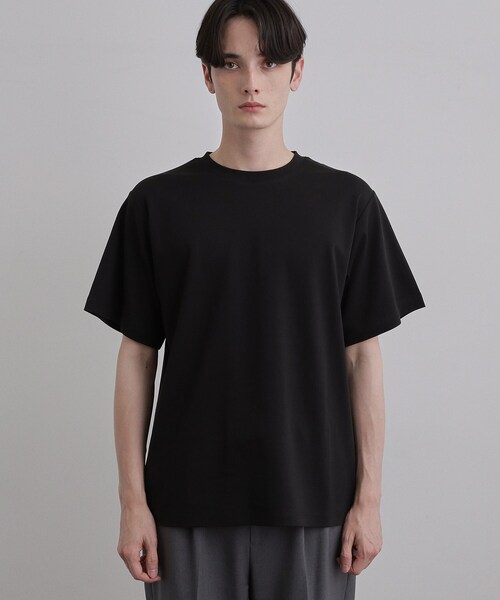 tk.TAKEO KIKUCHI（ティーケータケオキクチ）の「【汗シミ防止／UVカット】sweat stain proof series レギュラーTシャツ（Tシャツ/カットソー・メンズ・グレー/ホワイト/ブラック・02/03/01）」の6枚目の写真