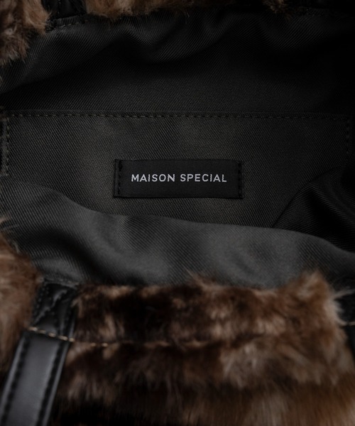 MAISON SPECIAL(メゾンスペシャル)の「MS Basic Fur Tote Bag/MSベーシックファートートバッグ(トートバッグ・レディース・ブラック/ベージュ/マルチ・FREE)」の10枚目の写真