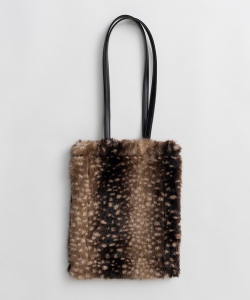 MAISON SPECIAL(メゾンスペシャル)の「MS Basic Fur Tote Bag/MSベーシックファートートバッグ(トートバッグ・レディース・ブラック/ベージュ/マルチ・FREE)」の11枚目の写真