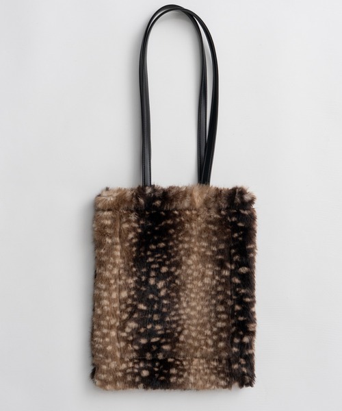 MAISON SPECIAL(メゾンスペシャル)の「MS Basic Fur Tote Bag/MSベーシックファートートバッグ(トートバッグ・レディース・ブラック/ベージュ/マルチ・FREE)」の12枚目の写真