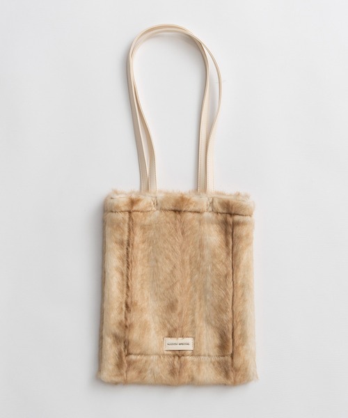 MAISON SPECIAL(メゾンスペシャル)の「MS Basic Fur Tote Bag/MSベーシックファートートバッグ(トートバッグ・レディース・ブラック/ベージュ/マルチ・FREE)」の5枚目の写真
