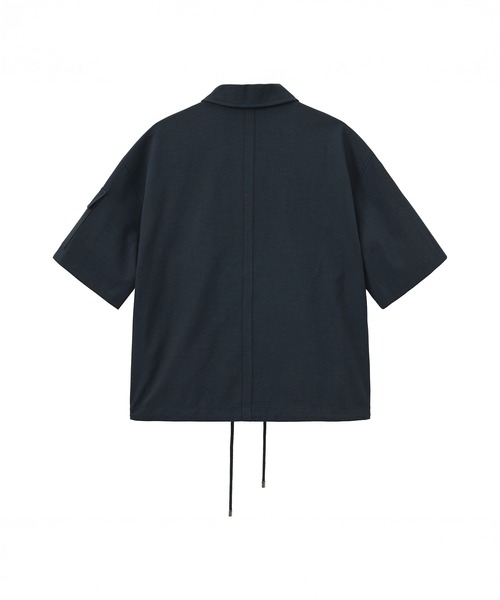 CIRCLEE（サークリー）の「CIRCLEE(サークリー)リネンシルクブレンド スキッパーシャツ（シャツ/ブラウス・メンズ・ネイビー・XL/L/M）」の12枚目の写真
