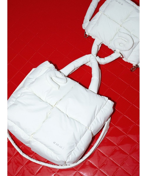 emmi(エミ)の「ecoパデットミニショルダーバッグ(ショルダーバッグ・レディース・アイボリー/イエロー/ブラウン・F)」の2枚目の写真