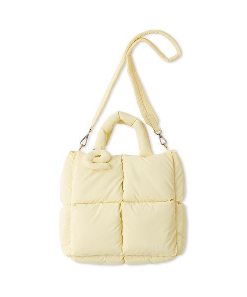 emmi(エミ)の「ecoパデットミニショルダーバッグ(ショルダーバッグ・レディース・アイボリー/イエロー/ブラウン・F)」の7枚目の写真